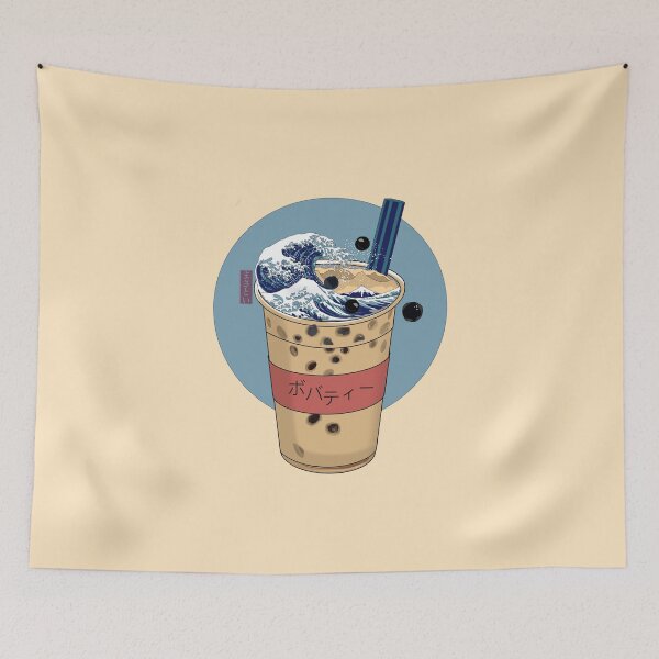 Item preview, The Great Bubble Tea Wave | ボバティー designed and sold by pastellism.
