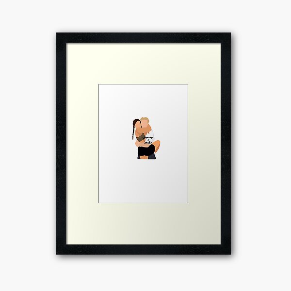 Sienna Mae Gomez and Jack Wright tiktok sticker Framed Art Print
