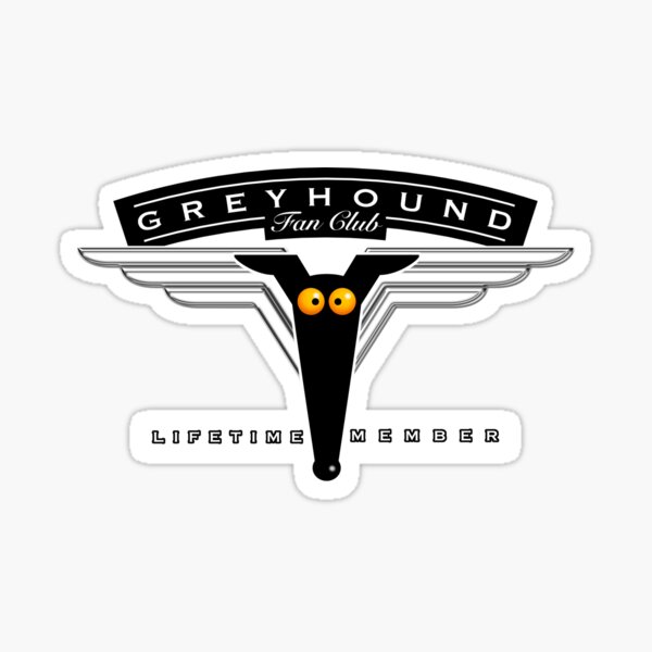 Greyhound Fan Club Sticker