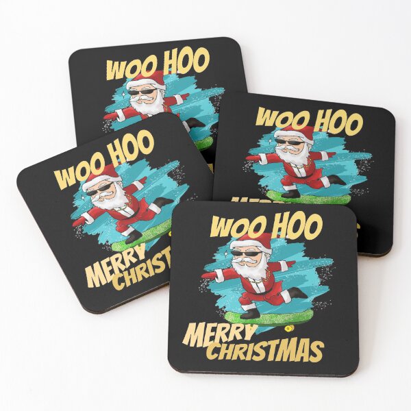 Item preview, Woo Hoo Christmas Skateboarding Santa designed and sold by BalmyBell.