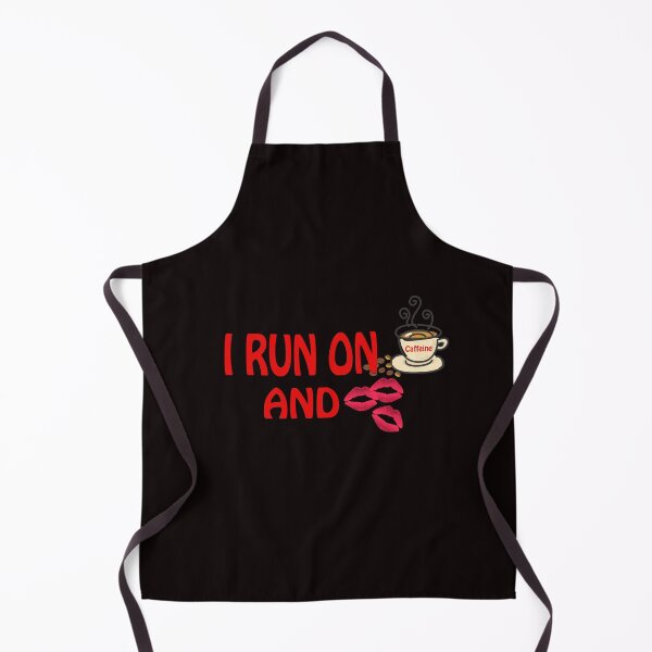 Item preview, I Run On Caffeine And Kisses Coffee Lover designed and sold by Zone-Graphics.