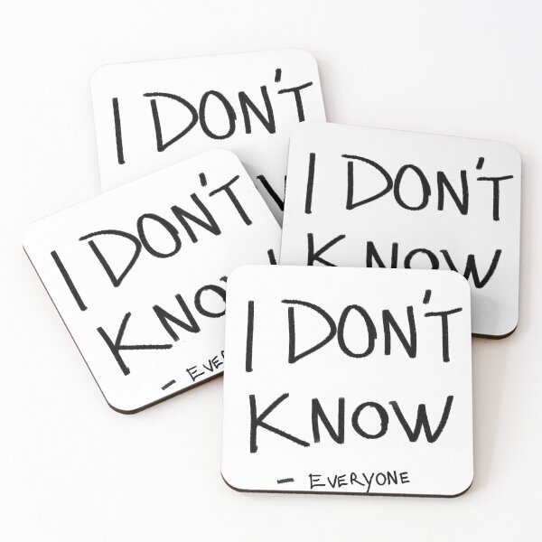 Item preview, I don't know design designed and sold by JohnGus.