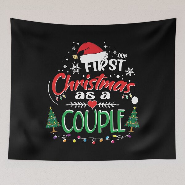Item preview, Our First Christmas as a Couple Funny 1st Christmas Married Gift Ideas for Newlyweds Mr and Mrs designed and sold by clothesy7.