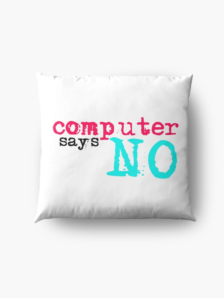 Alternate view of Computer says no - tiktok Floor Pillow