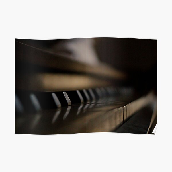 Old Piano Poster