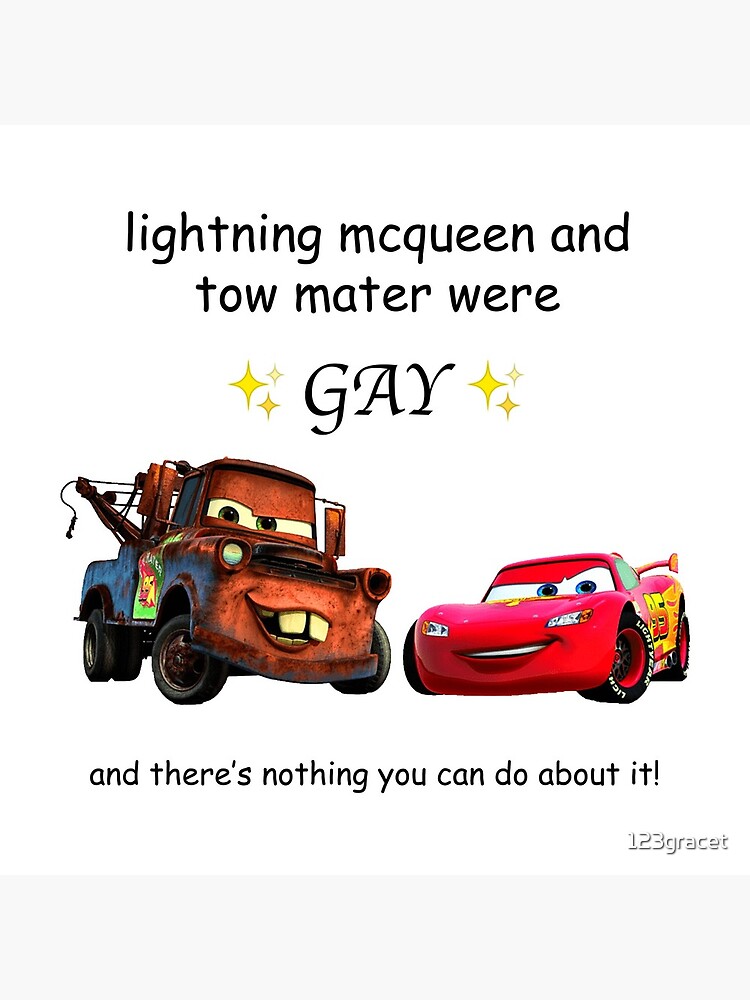 lightning McQueen and tow mater were gay Acrylic Block