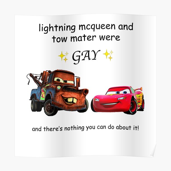 lightning McQueen and tow mater were gay