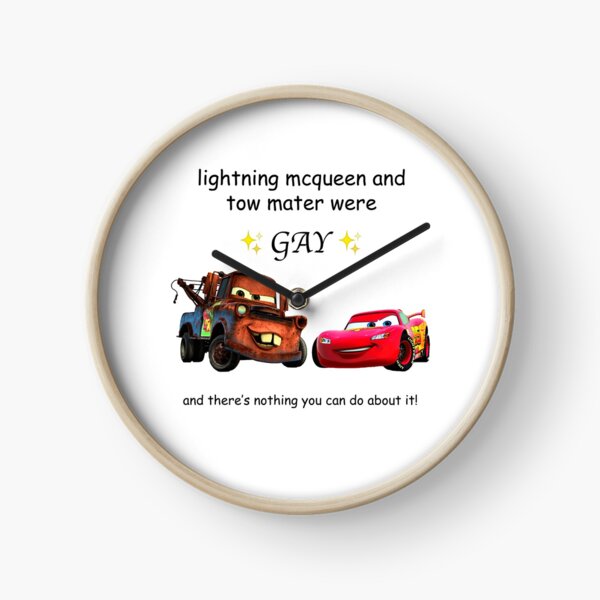 Lightning Mcqueen Clocks for Sale | Redbubble