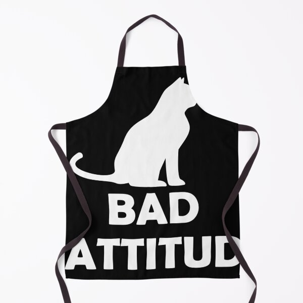 Item preview, Bad Cattitude White Cat designed and sold by LJWDesigns.