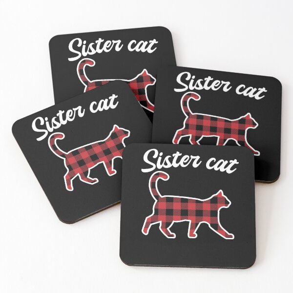 Item preview, CHRISTMAS CAT FAMILY MATCHING, CAT SISTER , RED AND BLACK PLAID, BUFFALO PLAID, CHRISTMAS PAJAMA SISTER designed and sold by TheFirstOne.