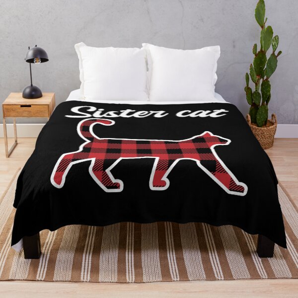 Item preview, CHRISTMAS CAT FAMILY MATCHING, CAT SISTER , RED AND BLACK PLAID, BUFFALO PLAID, CHRISTMAS PAJAMA SISTER designed and sold by TheFirstOne.