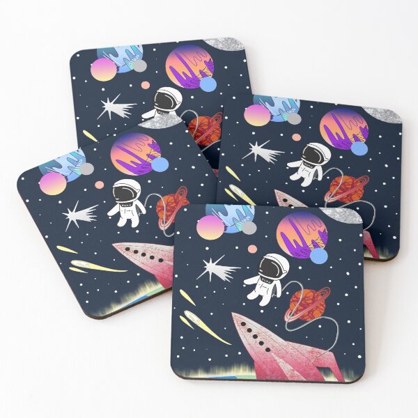 Item preview, space man and red rocket designed and sold by Catherine  Milchard.