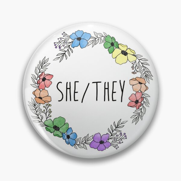 Item preview, She / They - LGBTQ + flag designed and sold by autumn-leave.