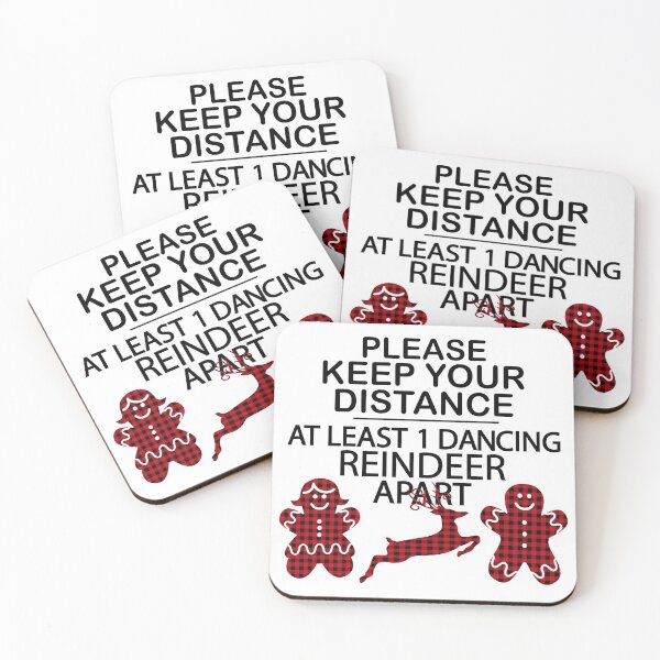 Item preview, Please Keep Your Distance At Least One Dancing Reindeer Apart designed and sold by yacine12353.