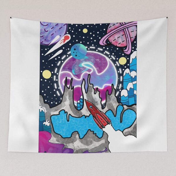 Item preview, Alien planet landscape designed and sold by Catherine  Milchard.