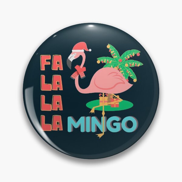 Item preview, Funny christmas cute Flamingo Falalalamingo designed and sold by Give Me that Pencil.