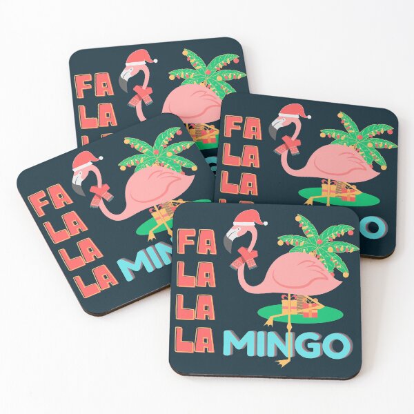 Item preview, Funny christmas cute Flamingo Falalalamingo designed and sold by Give Me that Pencil.