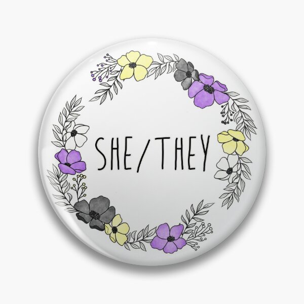 Item preview, She / They - Nonbinary Flag designed and sold by autumn-leave.