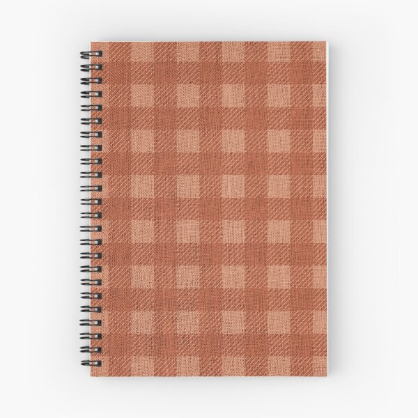 Item preview, Checkered  Christmas Plaid, Faux Linen, Terracotta designed and sold by meggydesigns.