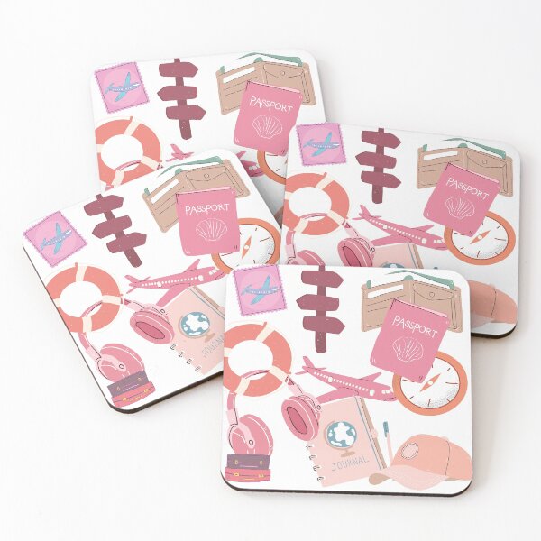 Item preview, Pink travel essentials designed and sold by InyasArt.
