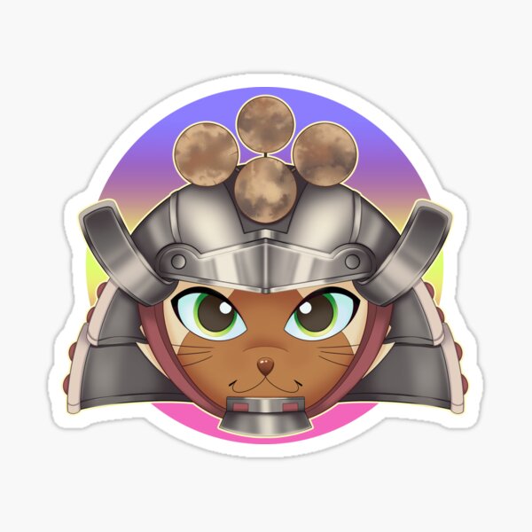 Samurai Palico Pegatina
