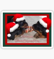A Time Of Joyous Giving Greeting Vector Sticker