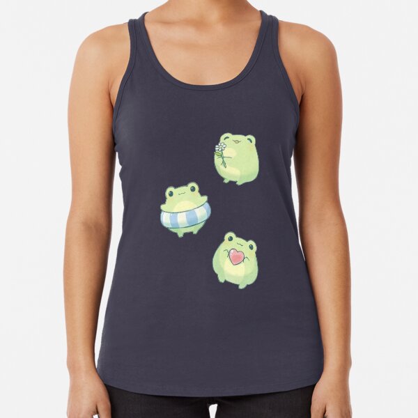 Cute Frogs Racerback Tank Top