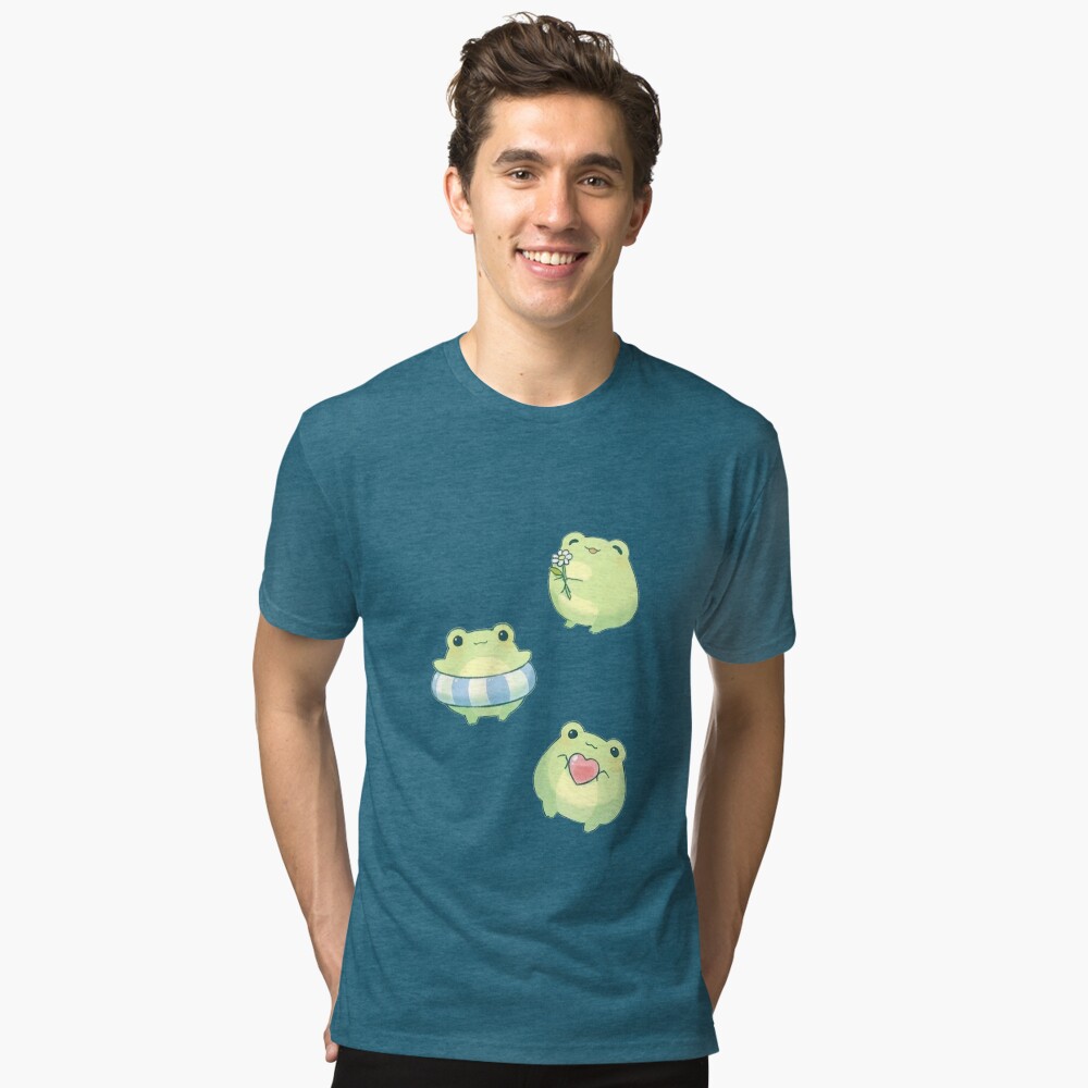 Vista previa del artículo con la obra «Camiseta de tejido mixto», diseñado y vendido por mychickenugget9.