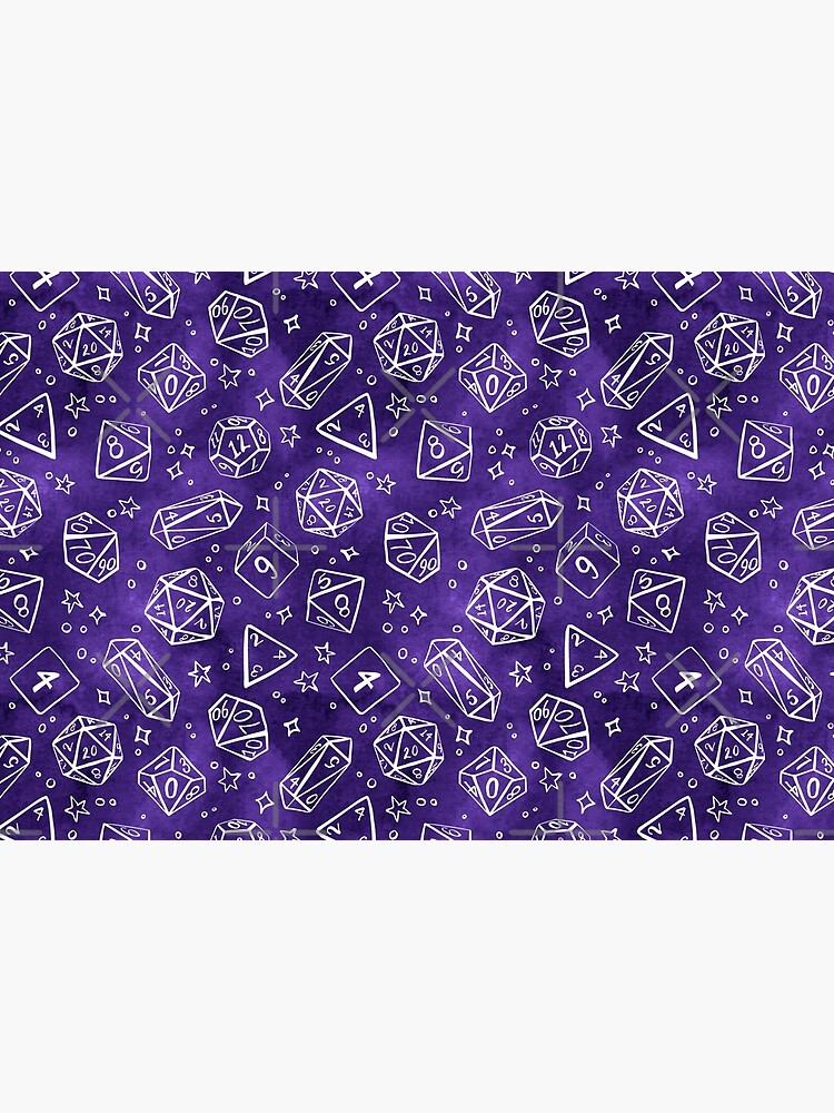 Watercolor Line Art Dice - Purple by annieparsons