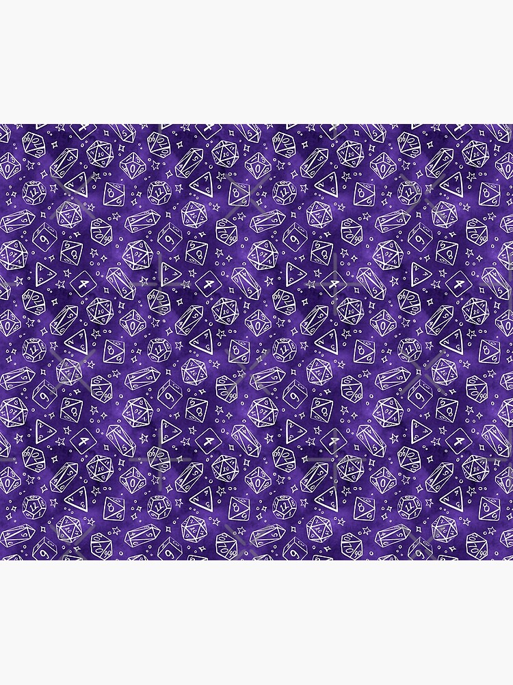 Watercolor Line Art Dice - Purple by annieparsons