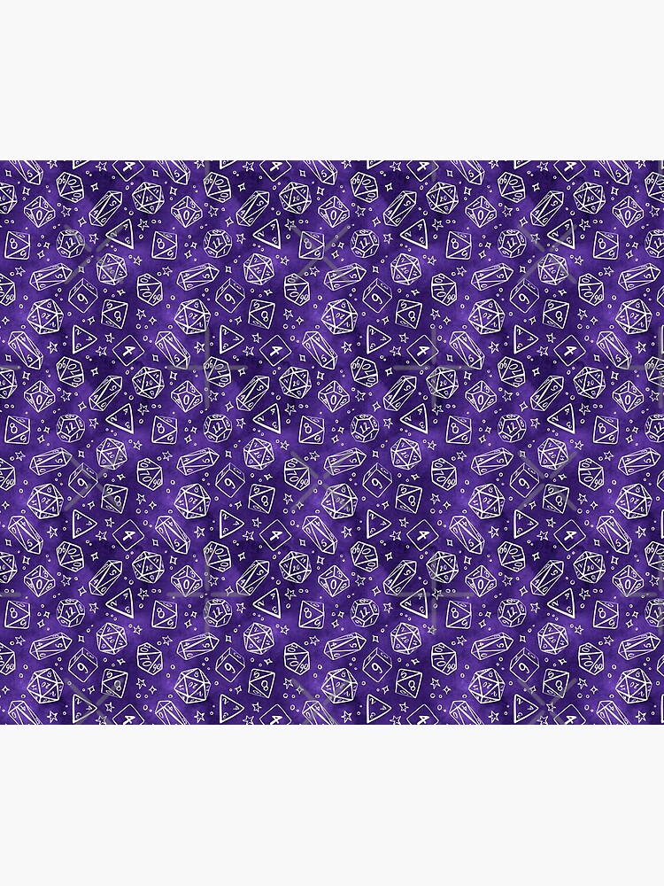 Watercolor Line Art Dice - Purple by annieparsons