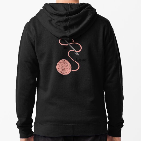 Crochet is Love Zipped Hoodie