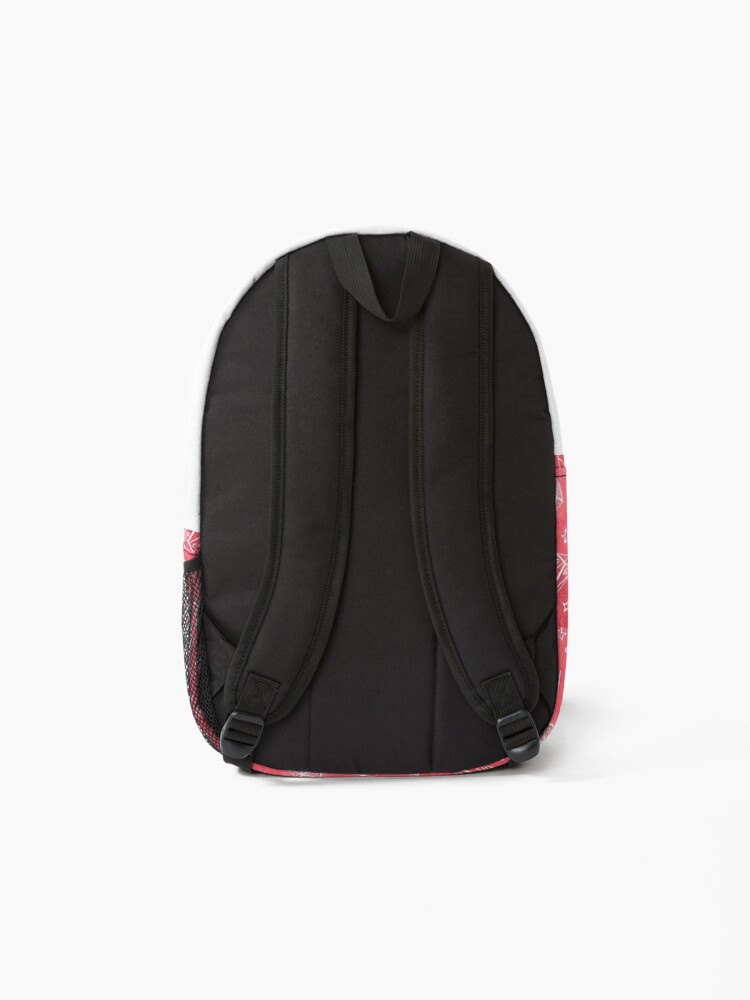 Alternate view of Watercolor Line Art Dice - Pink Backpack