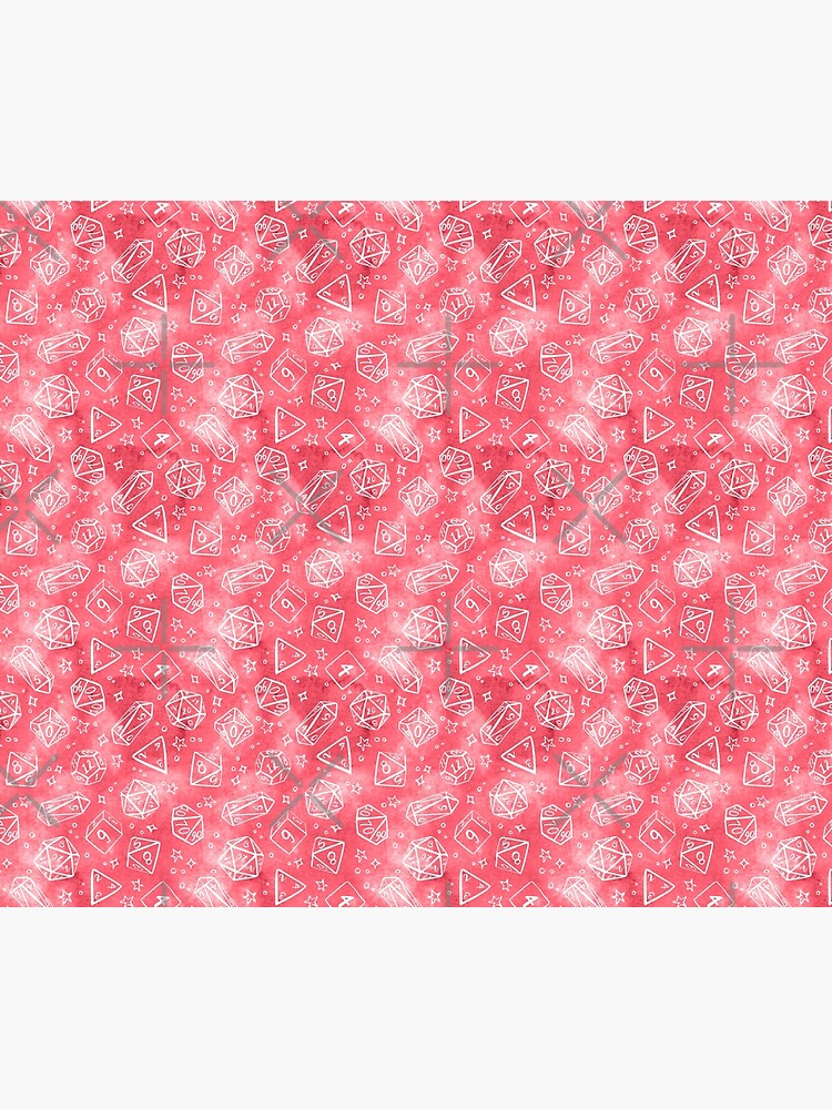 Watercolor Line Art Dice - Pink by annieparsons