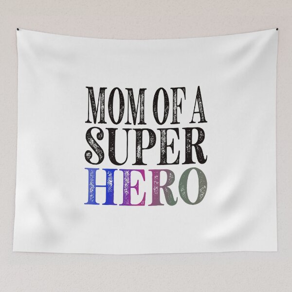 Item preview, Mom Of A Super Hero Essential Classic Sticker And Shirt Design designed and sold by Glike.