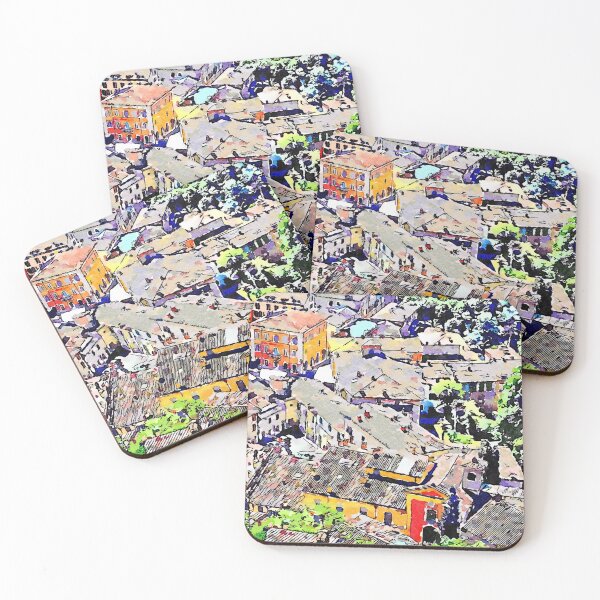 Item preview, Brisighella: top view of the village designed and sold by Giuseppe Cocco.