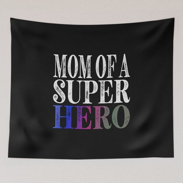 Item preview, Mom Of A Super Hero Essential Classic Sticker And Shirt Design designed and sold by Glike.