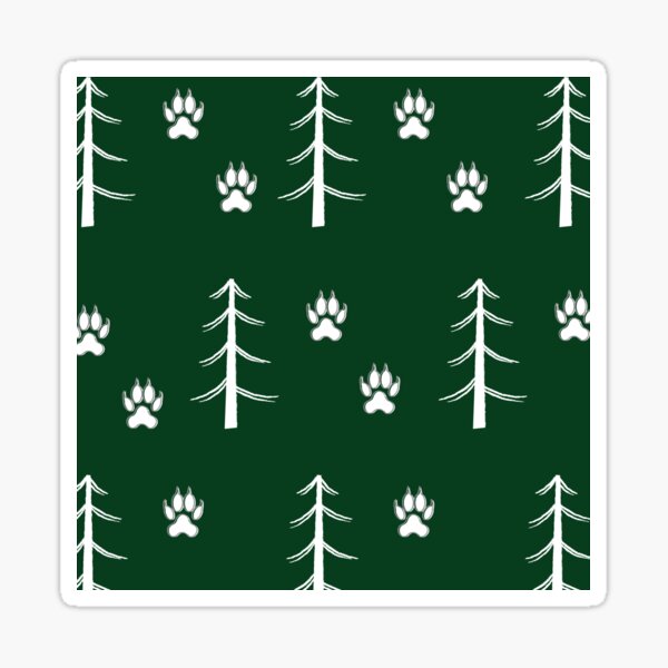 Forest Fox Print Sticker