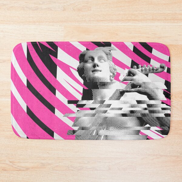 Item preview, Greek Statue | Sliced Linocut Graphics on Pink, Black & White Geometric Background designed and sold by ukoko.