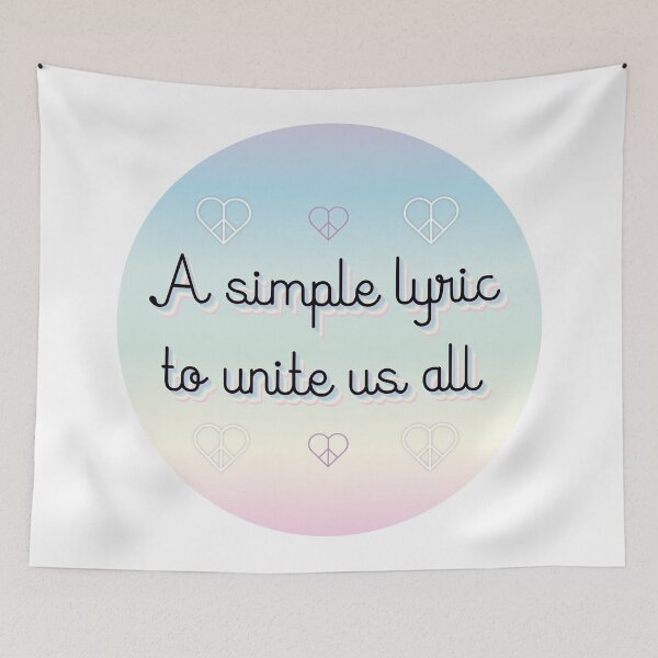 Item preview, A simple lyric to unite us all designed and sold by gretavancute.