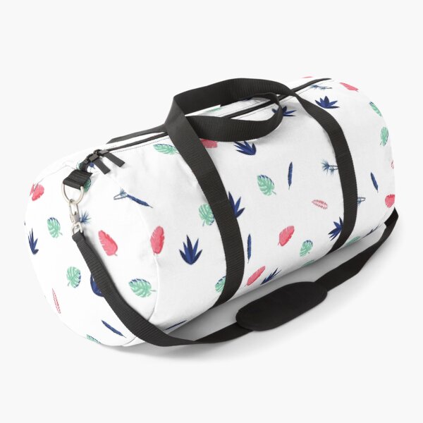 falling plant foliage pattern Duffle Bag