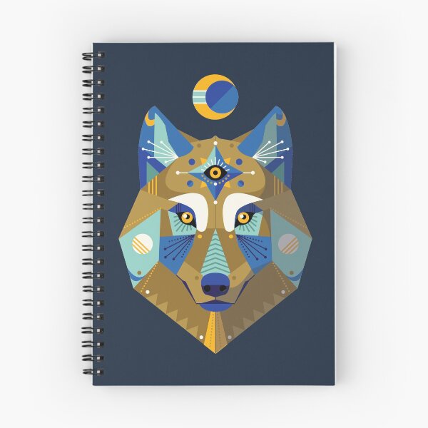 Item preview, The Midnight Hunter - Geometric Wolf designed and sold by VivtheFish.