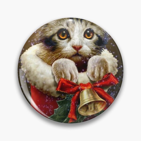 Item preview, Christmas bell with cute kitty designed and sold by Hinakhan59241.