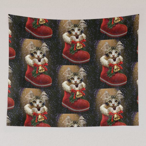 Item preview, Christmas bell with cute kitty designed and sold by Hinakhan59241.