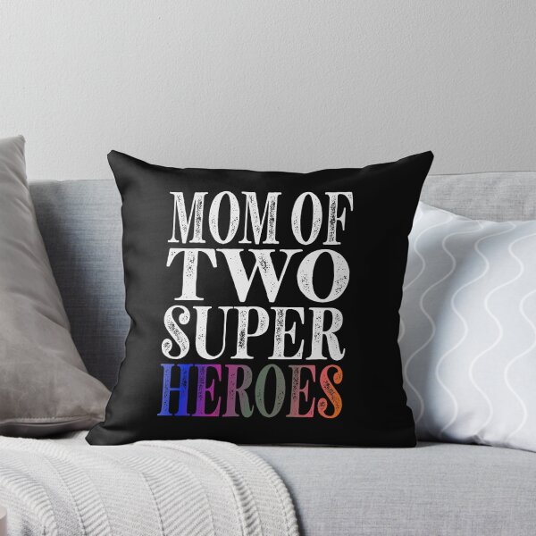Item preview, Mom Of Two Super Heroes Essential Classic Sticker And Shirt Design designed and sold by Glike.