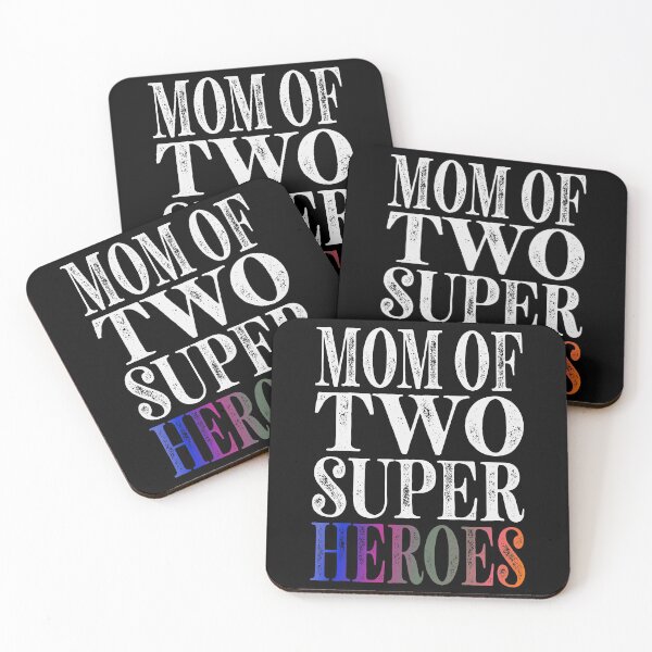 Item preview, Mom Of Two Super Heroes Essential Classic Sticker And Shirt Design designed and sold by Glike.