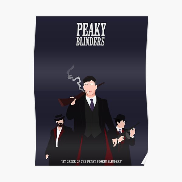 Peaky Blinders minimal poster blue Poster