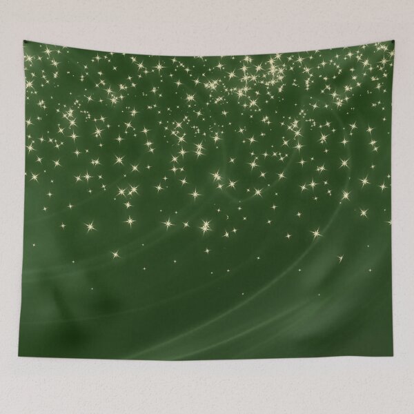 Item preview, Dark Green Christmas Stars designed and sold by universewitness.