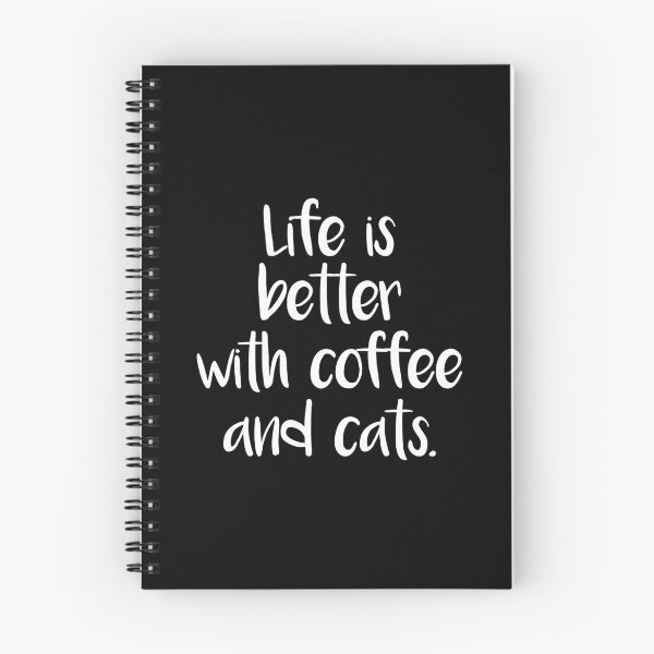 Artikelvorschau, Das Leben ist besser mit Kaffee und Katzen entworfen und verkauft von RhubarbMyrtle.