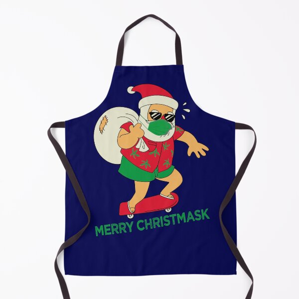 Item preview, Quarantine Christmas Skateboarding Santa. Cool Gnarly Skateboarder Santa Christmas Skater Wearing Face Mask designed and sold by UrTops.